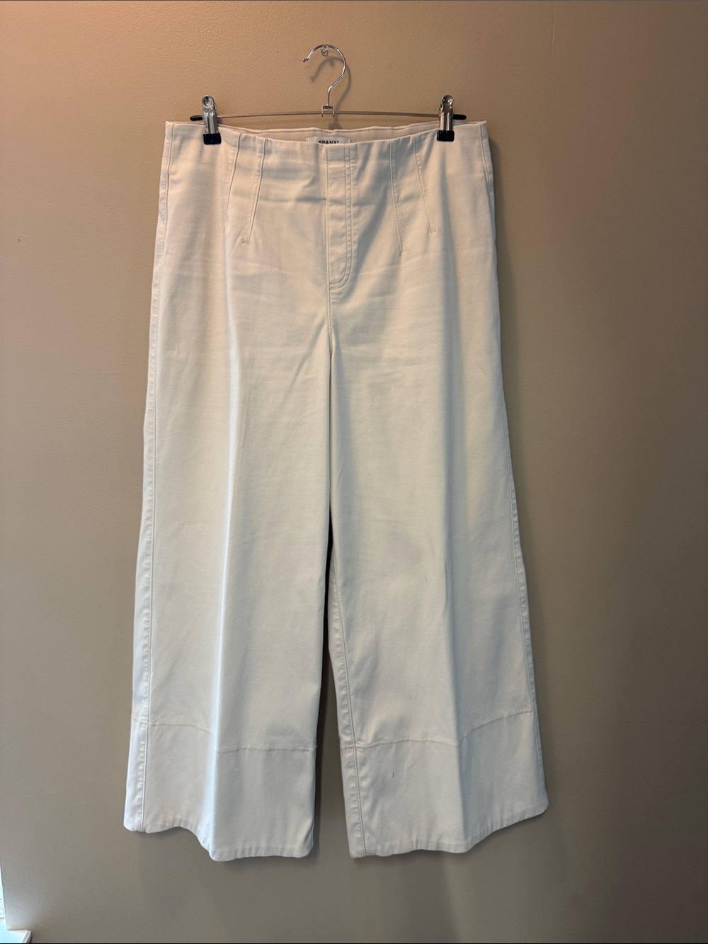 SPANX White Wide-Leg High-Rise Pants